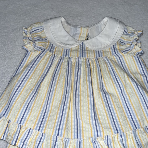 Baby Striped Collared Matching Set
Yellow Iris Stripe - Picture 2 of 5
